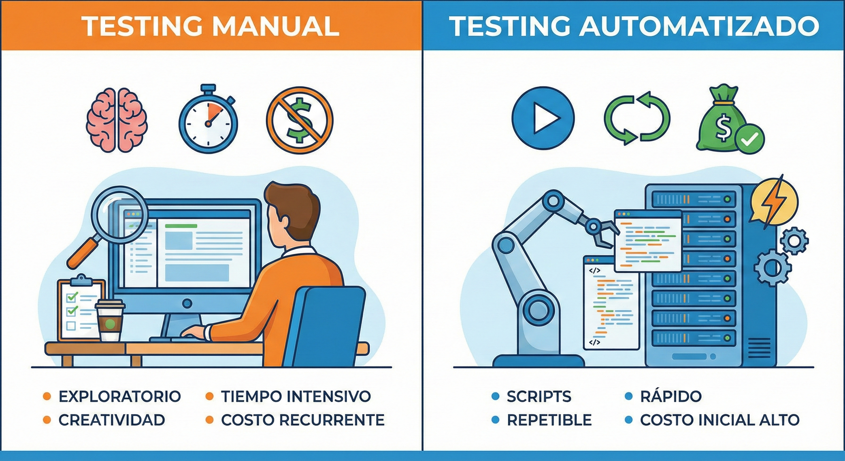Testing Manual VS Automatizado